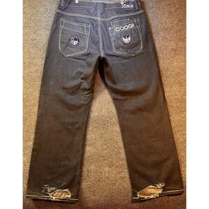 Coogi Jeans Mens 40x34 Embroidered CG-69 Wide Leg Denim Pant Y2K Streetwear